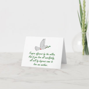 Force May Subdue - Forgiveness Quotes Card