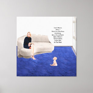 Forced Birth Baby Stretched Canvas Print