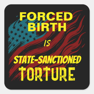 Forced Birth Is State-Sanctioned Torture Square Sticker