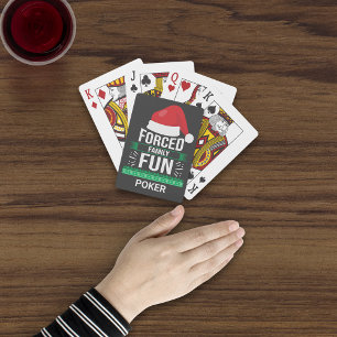 Forced Family Fun Christmas Humour Playing Cards