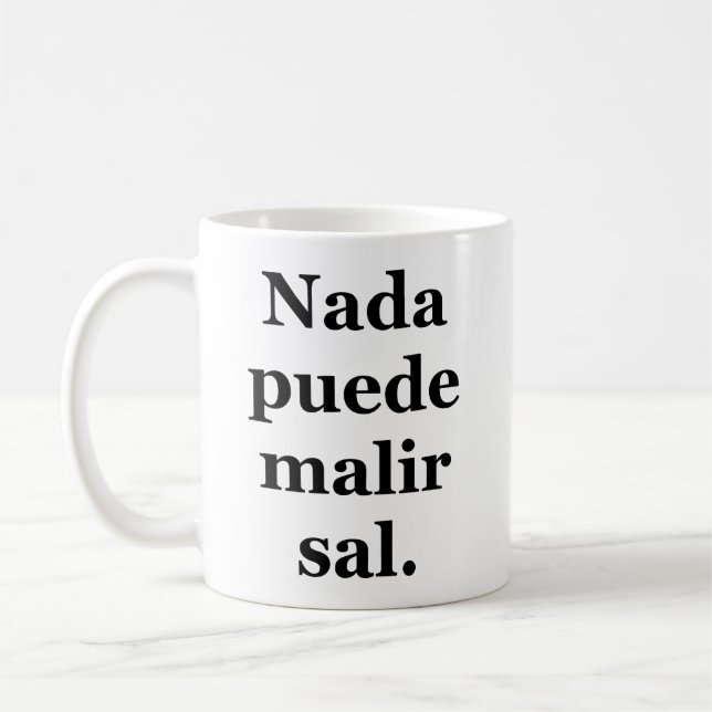 Forced Optimism Statement Coffee Mug (Left)