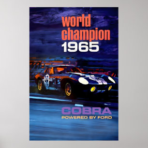 Ford Cobra 1965 World Champion Poster Print 1