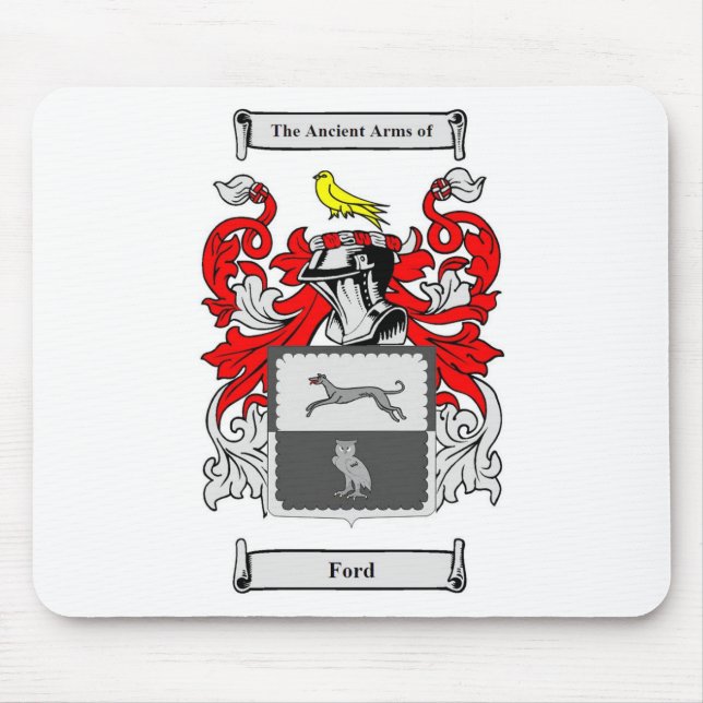 Ford (English) Coat of Arms Mouse Pad (Front)