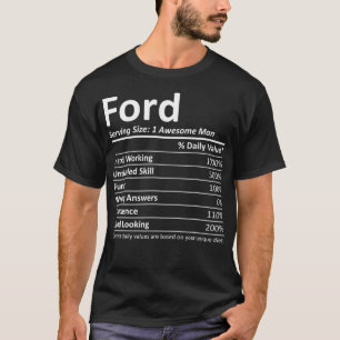 FORD Nutrition Funny Birthday Personalised Name Gi T-Shirt