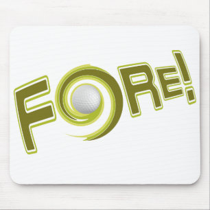 FORE!  custom mousepad