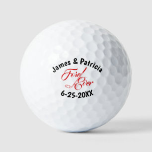 Fore Ever Wedding Personalised  Golf Balls