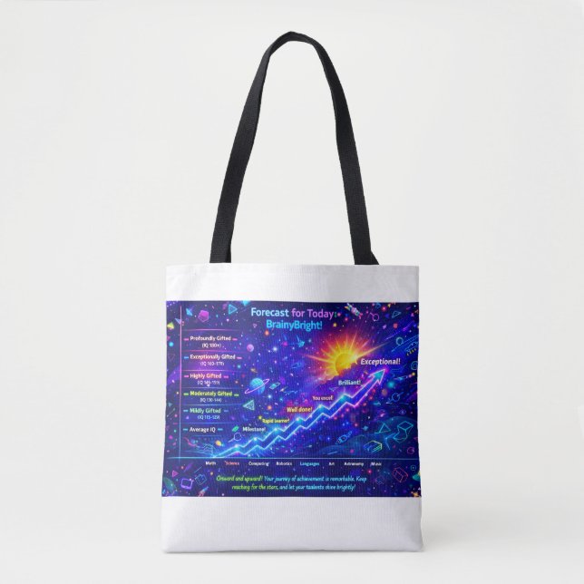 Forecast for Today: BrainyBright Weather!Tote bags (Front)