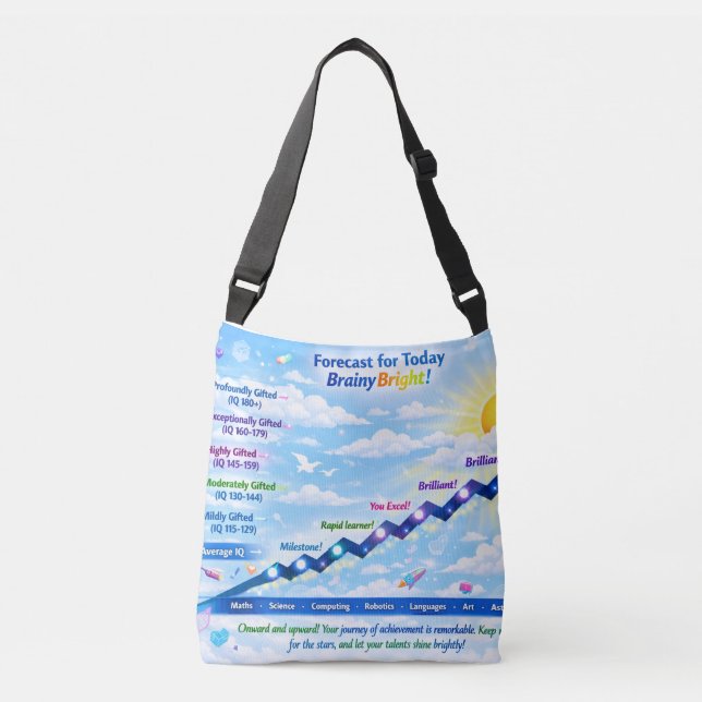 Forecast for Today: BrainyBright Weather!Tote bags (Front)