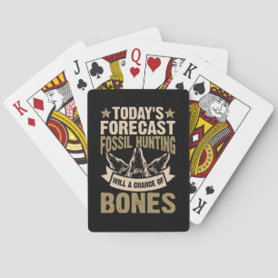 Forecast Fossil Hunting Will A Chance Of Bones Playing Cards