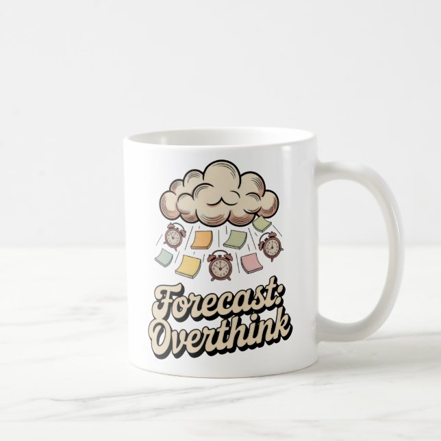 Forecast: Overthink | Cognitive Chaos with Color   Coffee Mug (Right)