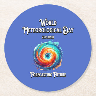 Forecasting Future. Round Paper Coaster