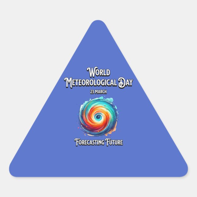 Forecasting Future.  Triangle Sticker (Front)