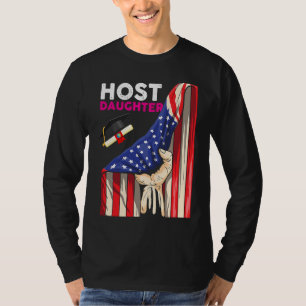Foreign Host Family Daughter Flag Hand Exchange St T-Shirt