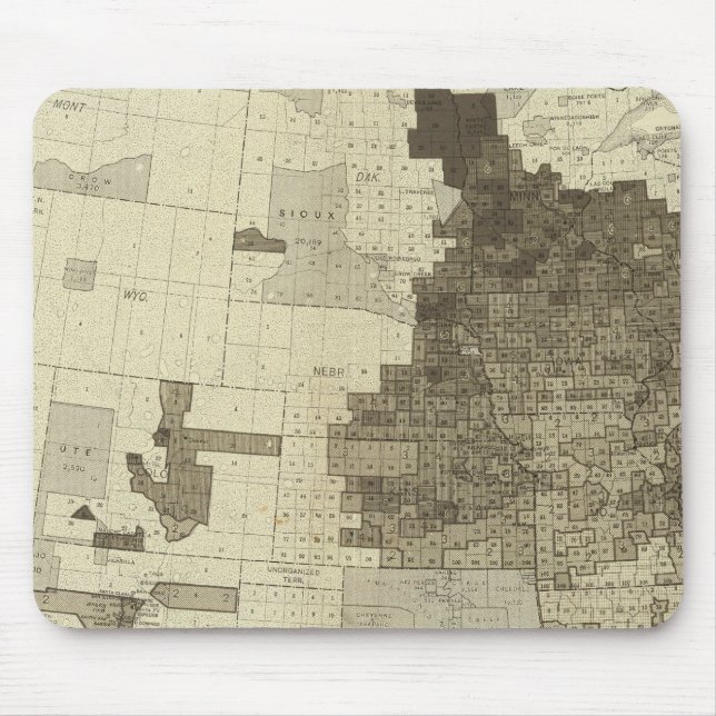 Foreign population by counties mouse pad (Front)