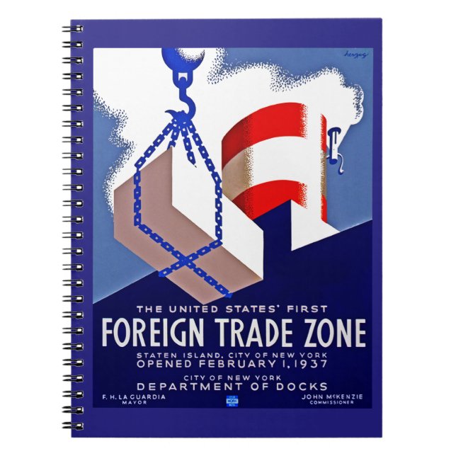 Foreign Trade Zone Spiral Notebook (Front)