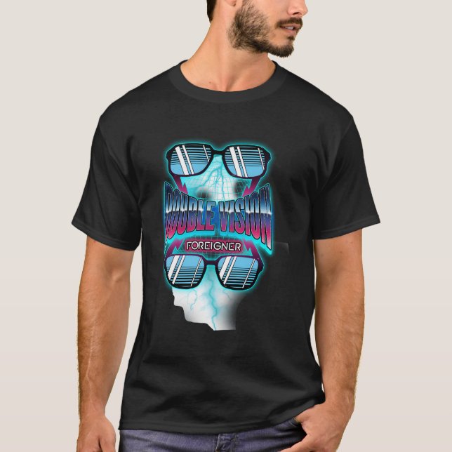 Foreigner Official Double Vision T-Shirt (Front)