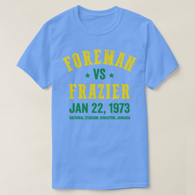 Foreman vs Frazier Boxing T-Shirt (Design Front)