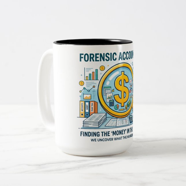 Forensic Accountant Cash Flow Detective Mug (Front Left)