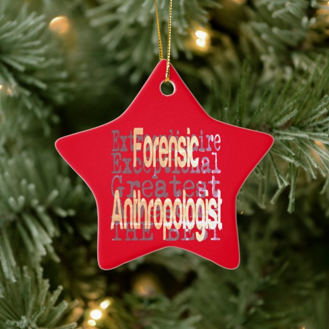 Forensic Anthropologist Extraordinaire Ceramic Tree Decoration (Tree)