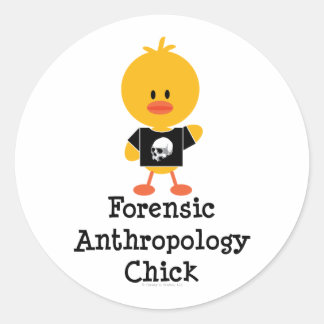 Forensic Anthropology Chick Stickers