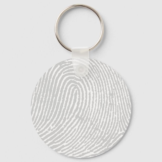Forensic Fingerprint Pattern Key Ring (Front)