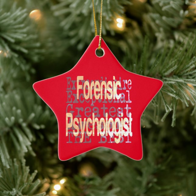 Forensic Psychologist Extraordinaire Ceramic Tree Decoration (Tree)
