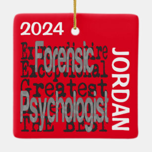 Forensic Psychologist Extraordinaire CUSTOM Ceramic Ornament