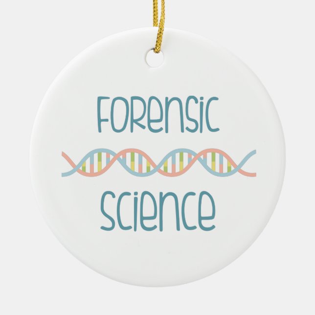 Forensic Science Ceramic Tree Decoration (Front)
