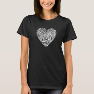 forensic science criminal and civil law fingerprin T-Shirt