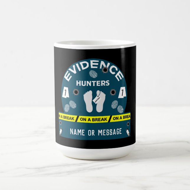 Forensic science criminalistics investigator  coffee mug (Center)