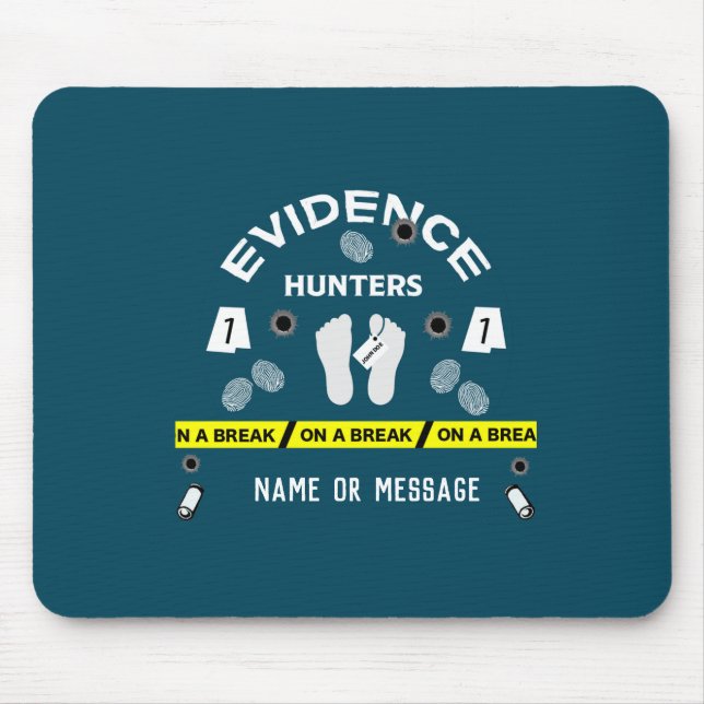 Forensic science criminalistics investigator   mouse pad (Front)
