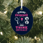 Forensic Science Investigation Keepsake Metal Tree Decoration<br><div class="desc">Cute and funny forensic science ornament for your tree or as a gift for your favourite scientist, investigator, or graduate. The saying on this decorative ornament is... well, check it out. It's a joke about the being thorough Custom ornaments for geeks or forensic scientists featuring funny thinking and demanding evidence....</div>