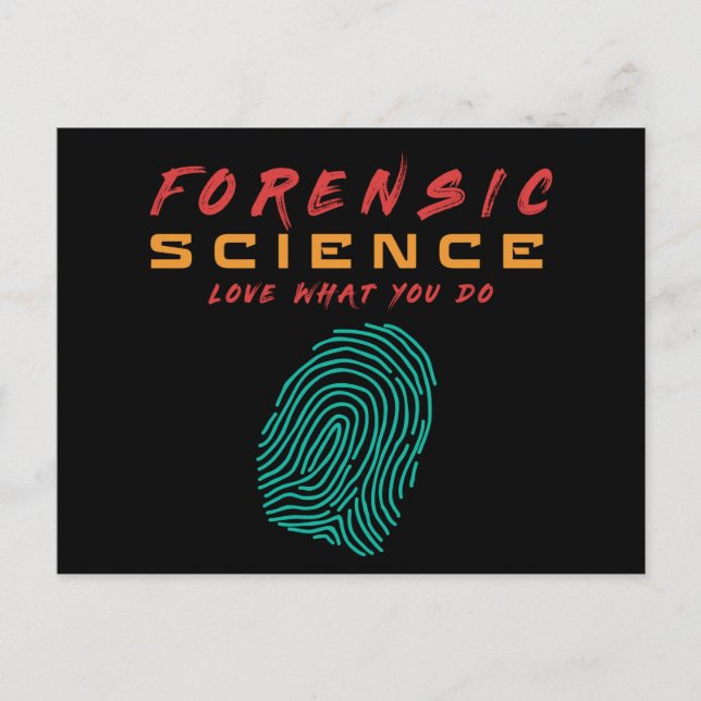 FORENSIC SCIENCE LOVE WHAT YOU DO- #lablife Postcard (Front)