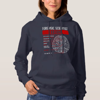 Forensic Scientist Brain Crimonologist Brain Hoodie