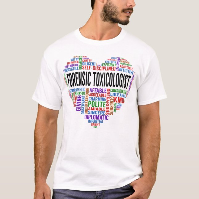Forensic Toxicologist Heart T-Shirt (Front)