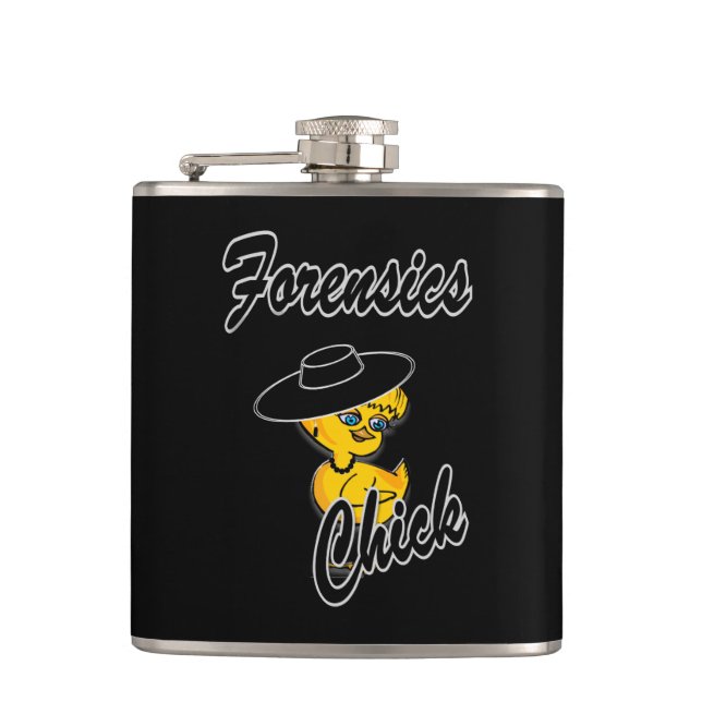 Forensics Chick #4 Hip Flask (Front)