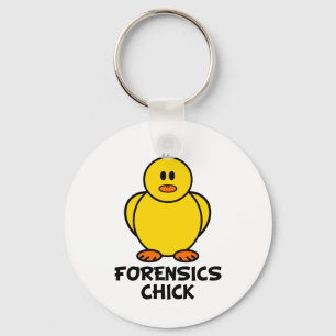 Forensics Chick Key Ring
