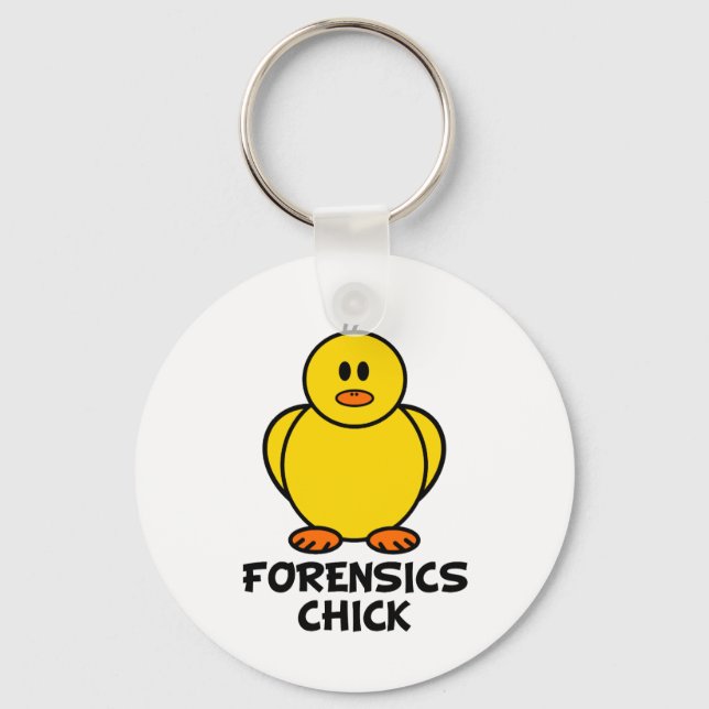 Forensics Chick Key Ring (Front)