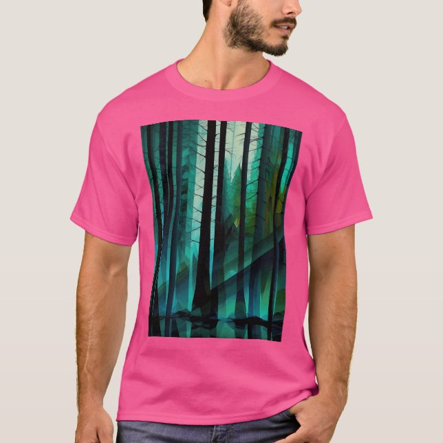 Forest Abstract T-Shirt (Front)