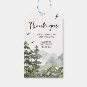 Forest Adventure Baby Shower Favour Tags