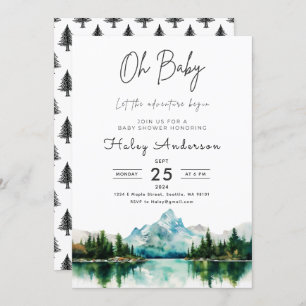 Forest Adventure Baby Shower Invitation