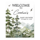 Forest Adventure Baby Shower Welcome