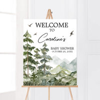 Forest Adventure Baby Shower Welcome