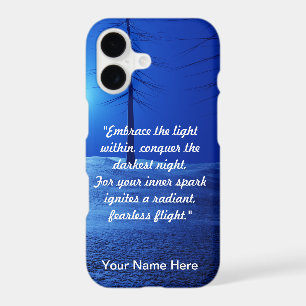 Forest Aesthetic Landscape Dark Blue motivational