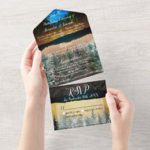Forest All in One Handfasting Invite