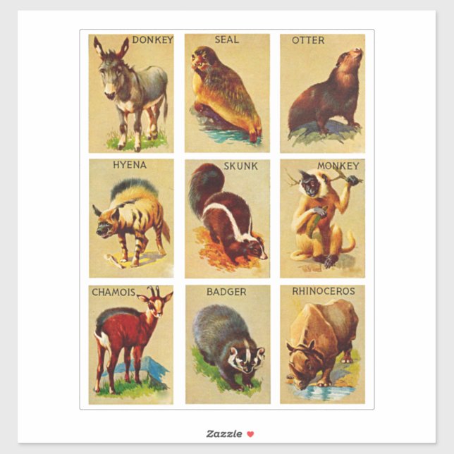 Forest and jungle Animals Nature Wildlife Art (Sheet)