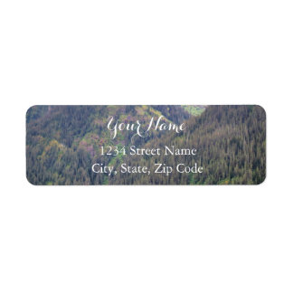 Forest and Mountains Address Labels