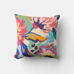 Forest and roses cushion