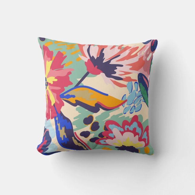 Forest and roses cushion (Front)