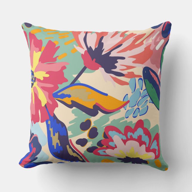 Forest and roses cushion (Front)